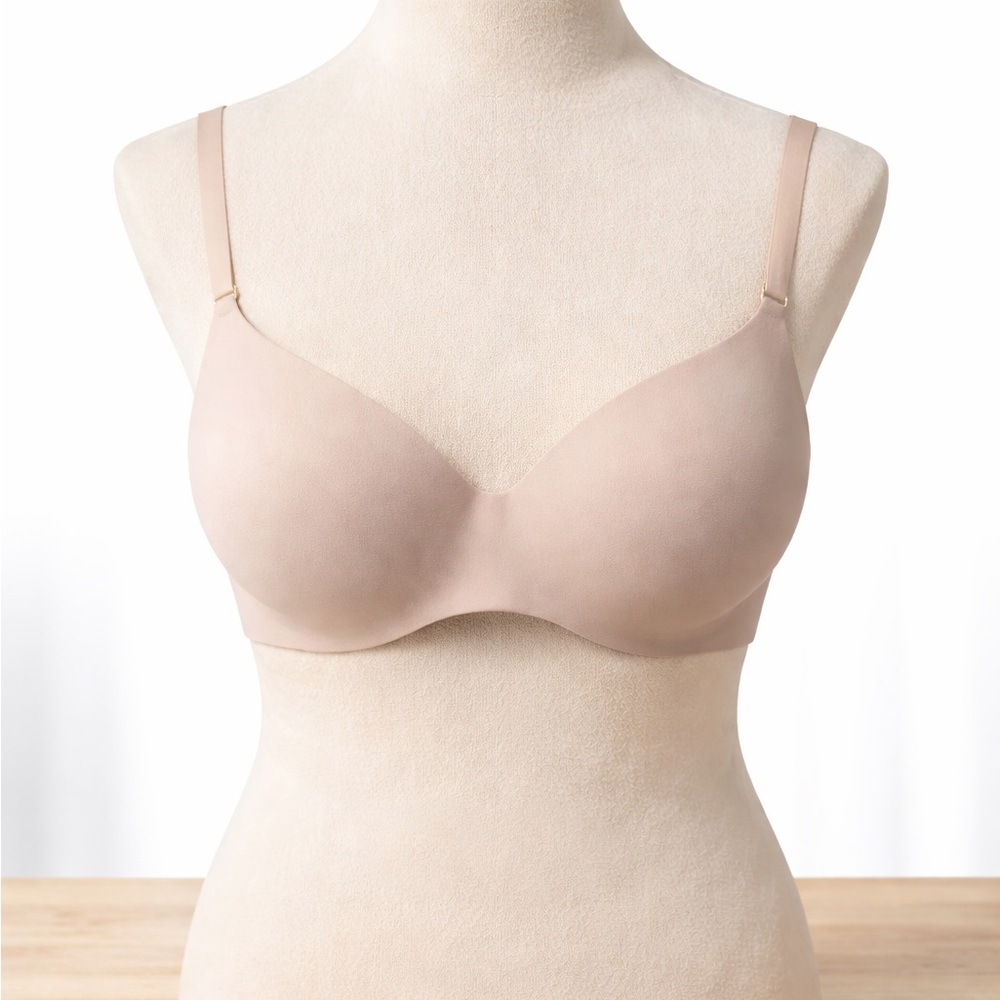 Victoria’s Secret Incredible Lined Demi Bra Nude Beige 38D - Picture 2 of 9